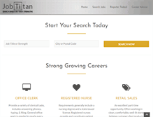 Tablet Screenshot of jobtitan.net